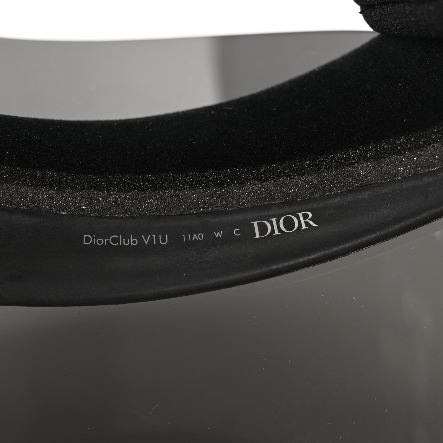 Christian Dior Mirrored DiorClubV1U Sun Visor Black 6 of 7