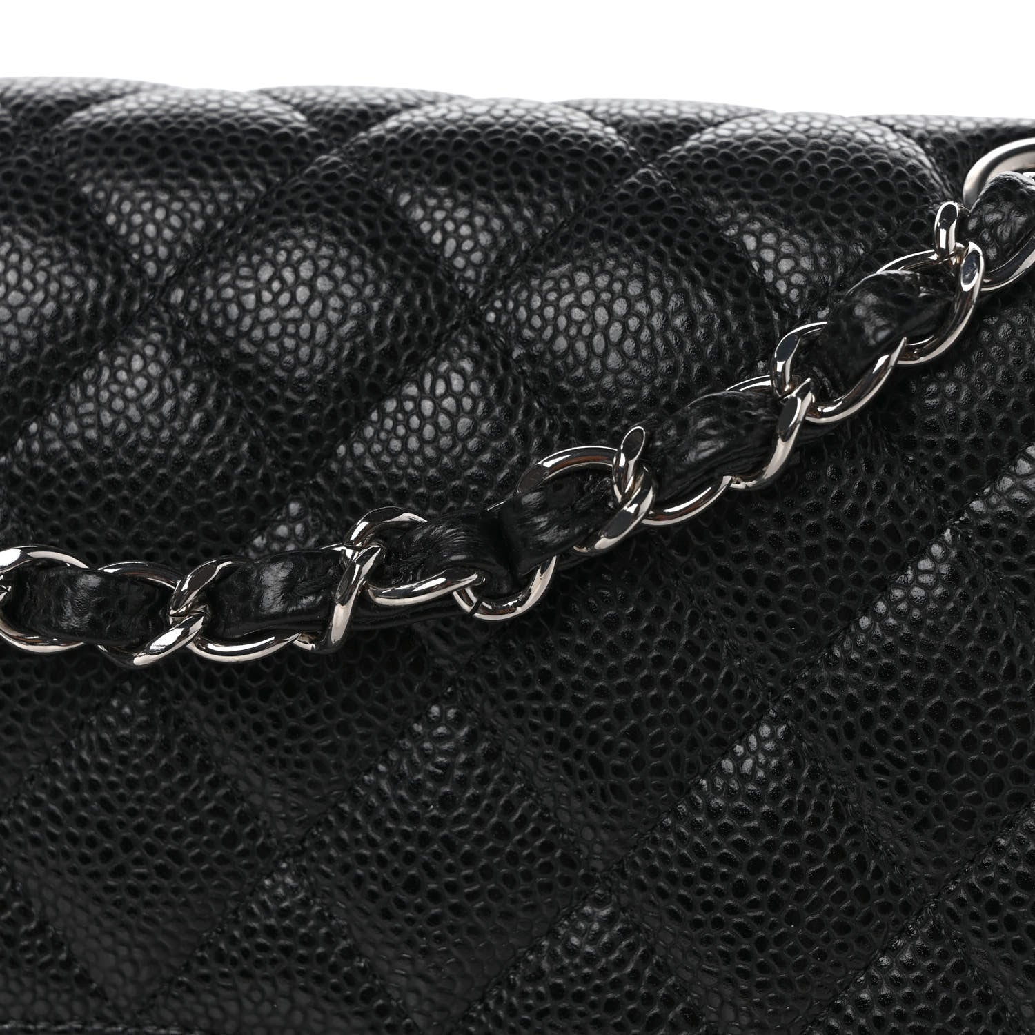 Chanel Caviar Quilted Medium Double Flap Black 10 of 11
