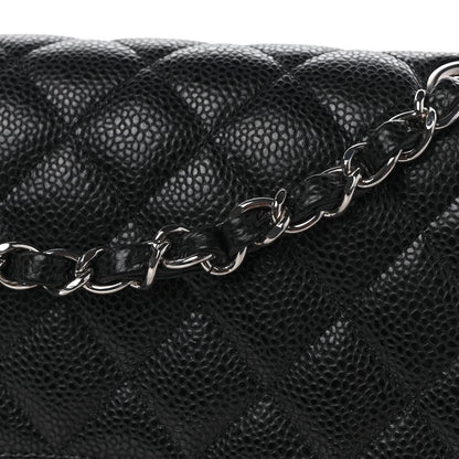 Chanel Caviar Quilted Medium Double Flap Black 10 of 11
