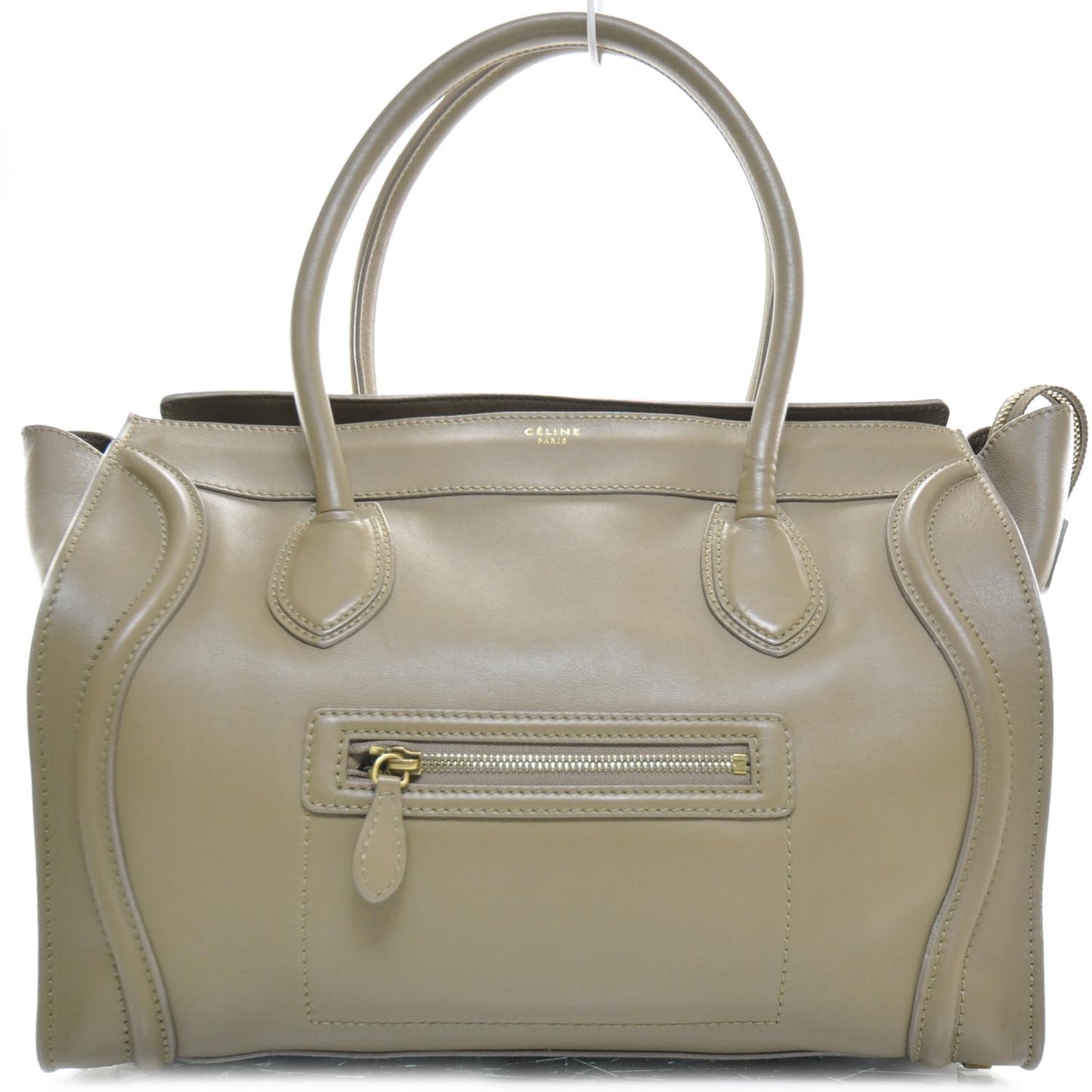 Smooth Calfskin Shoulder Luggage Praline