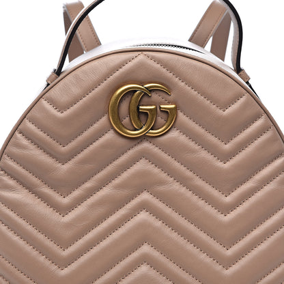 Gucci Calfskin Matelasse GG Marmont Dome Backpack Porcelain Rose 11 of 11