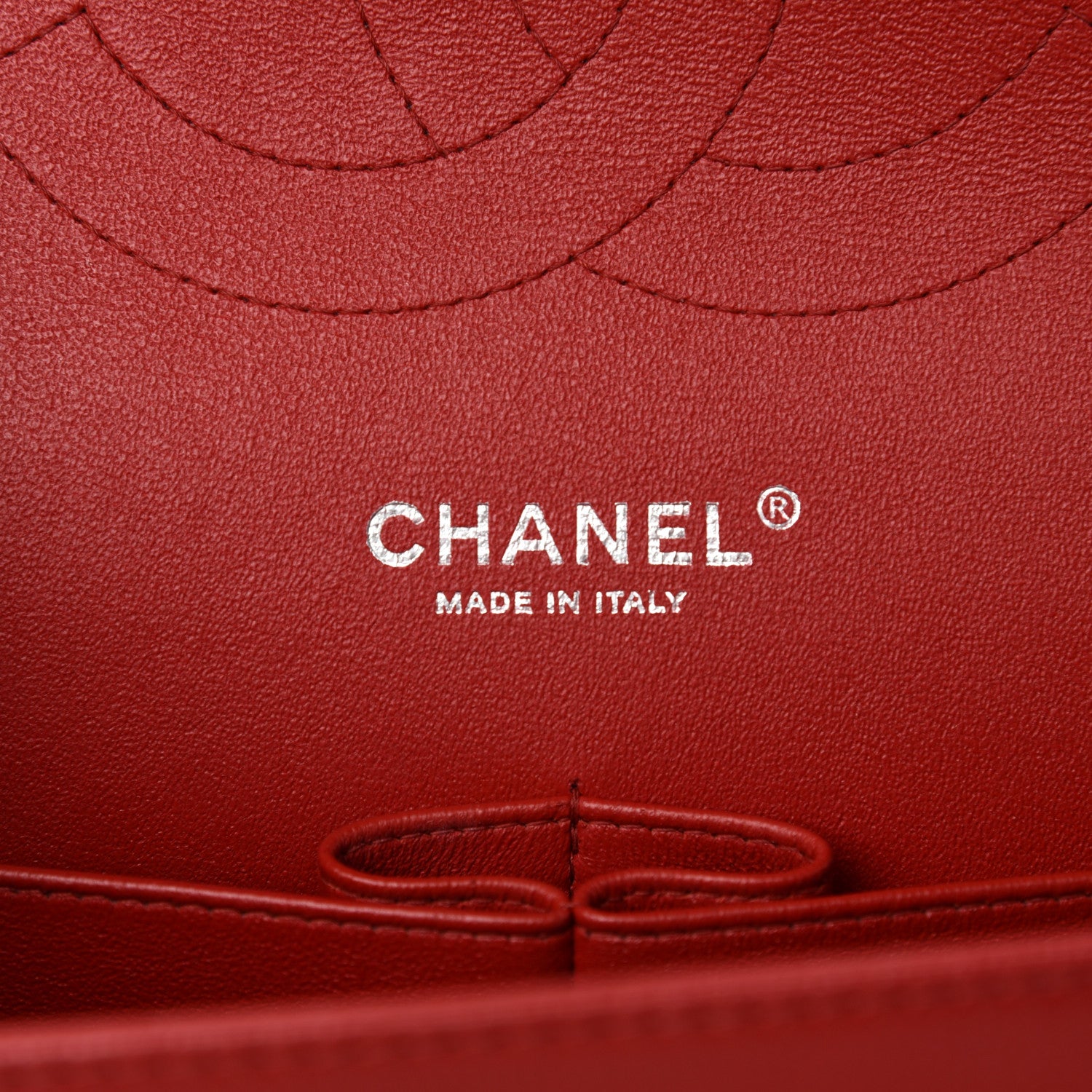 Chanel Caviar Chevron Quilted Jumbo Double Flap Dark Red 8 of 10