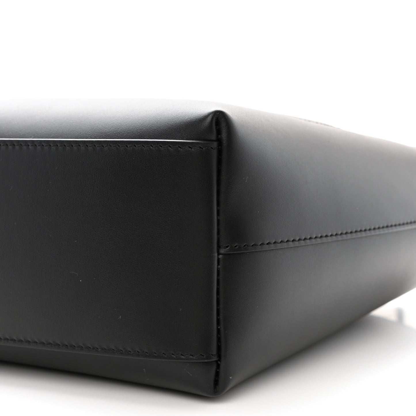 Calfskin Small DG Logo Shopper Tote Black