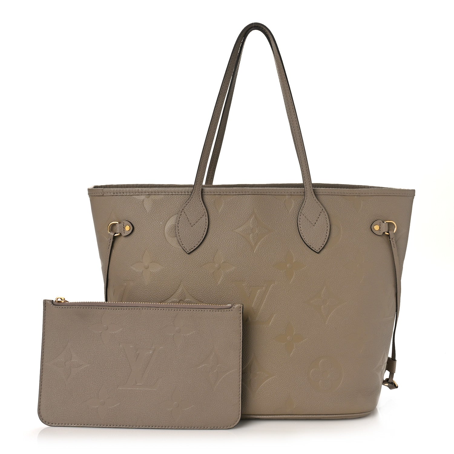 Louis Vuitton Empreinte Monogram Giant Neverfull MM Tourterelle 1 of 9