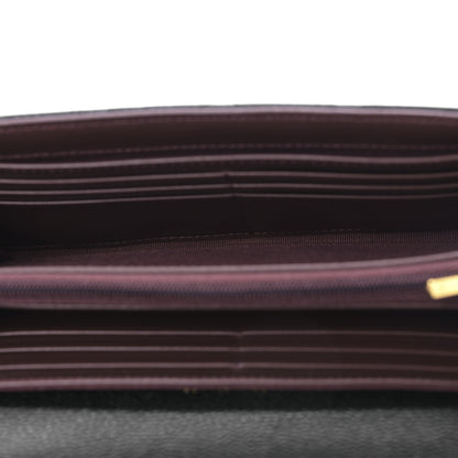 Chanel Caviar Quilted Long Flap Wallet Black 5 of 10