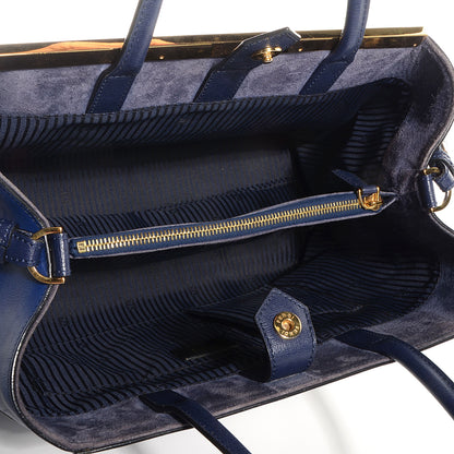 Fendi Vitello Elite Regular 2Jours Tote Blue 5 of 10