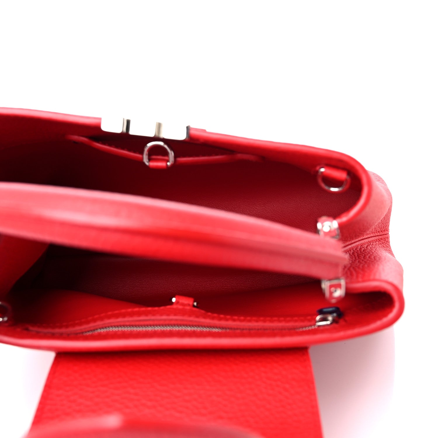 Louis Vuitton Taurillon Capucines BB Rubis 4 of 9