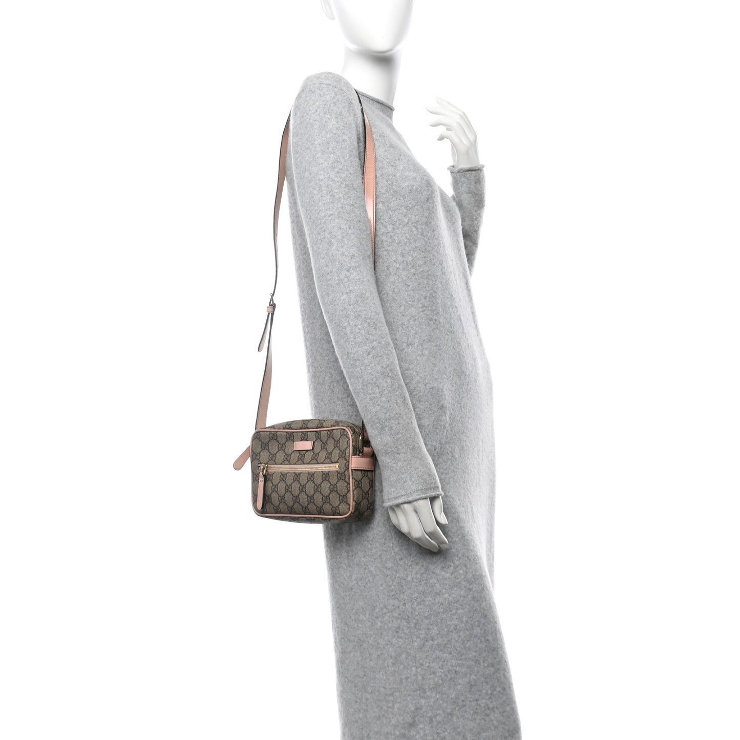 GG Plus Monogram Small Shoulder Bag Pink