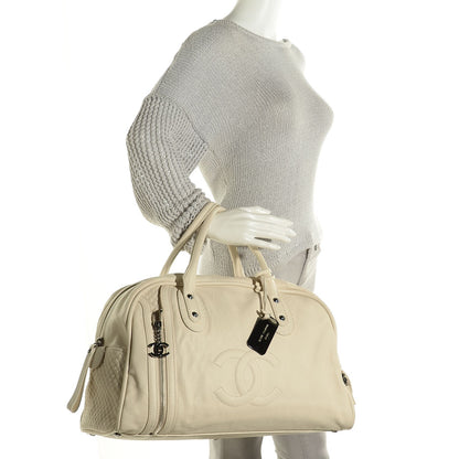 Chanel Calfskin Large Bowler White 2 of 7