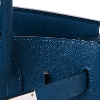 Hermes Epsom Birkin 30 Bleu Thalassa 12 of 15