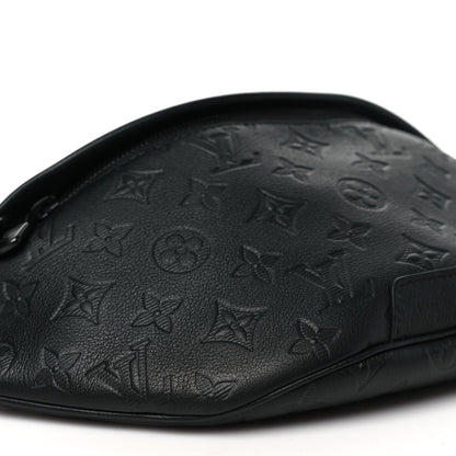Louis Vuitton Calfskin Monogram Shadow Discovery Bumbag PM Black 8 of 9