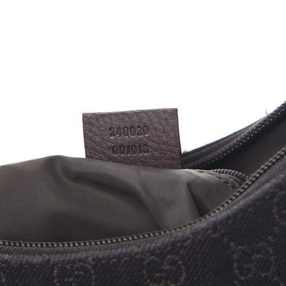 Gucci Monogram Small Hobo Navy Brown 8 of 11