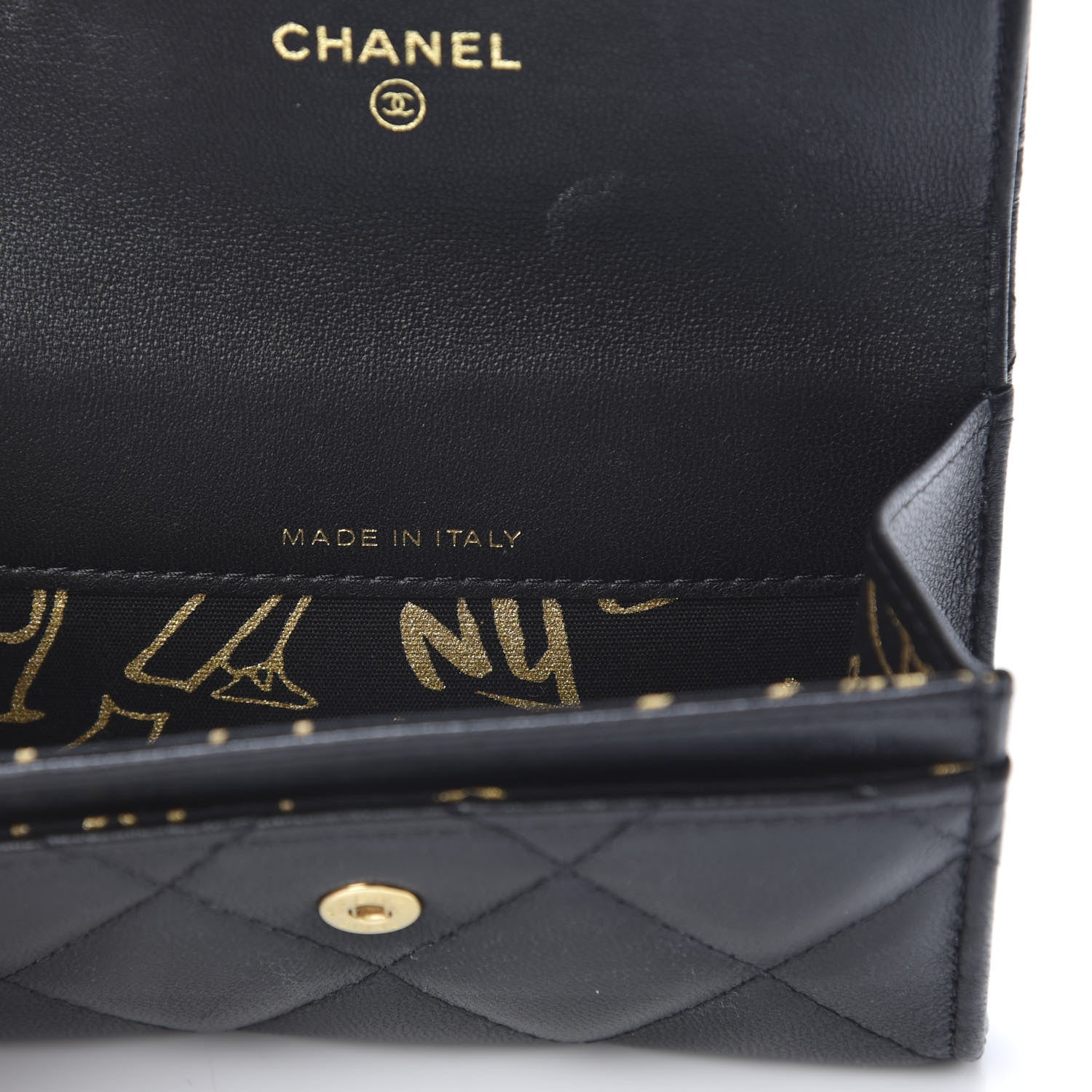 Chanel Lambskin Quilted Flap Card Holder Black 7 of 11