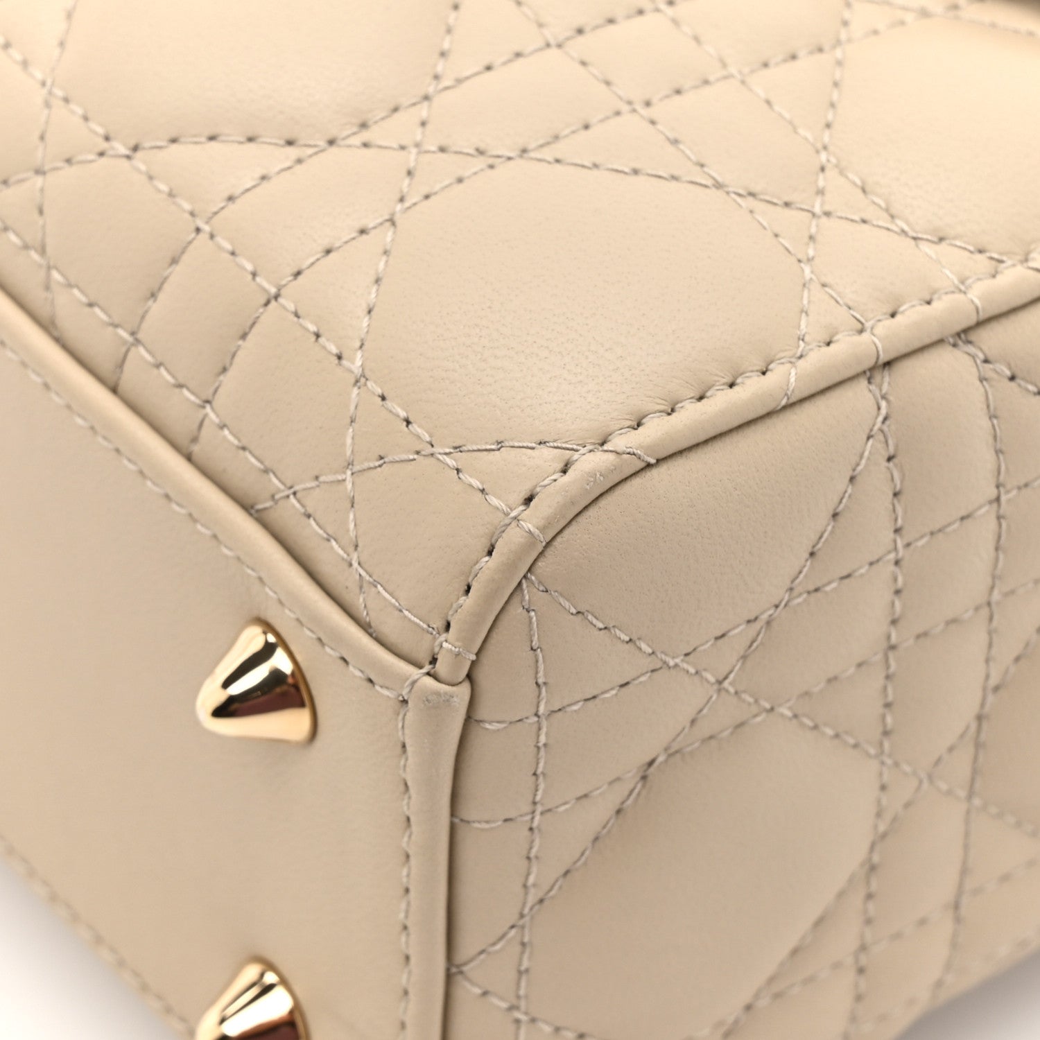 Christian Dior Lambskin Cannage Small My ABCDior Lady Dior Beige 14 of 15