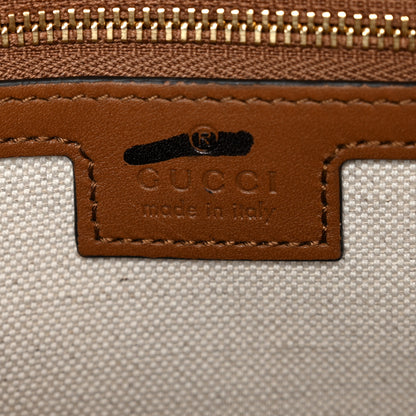 Gucci Calfskin Raffia Medium Blondie Top Handle Bag Brown 7 of 10