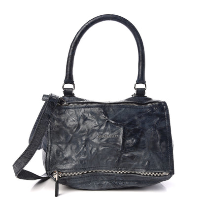 Givenchy Tumbled Sheepskin Small Pandora Navy 1 of 12