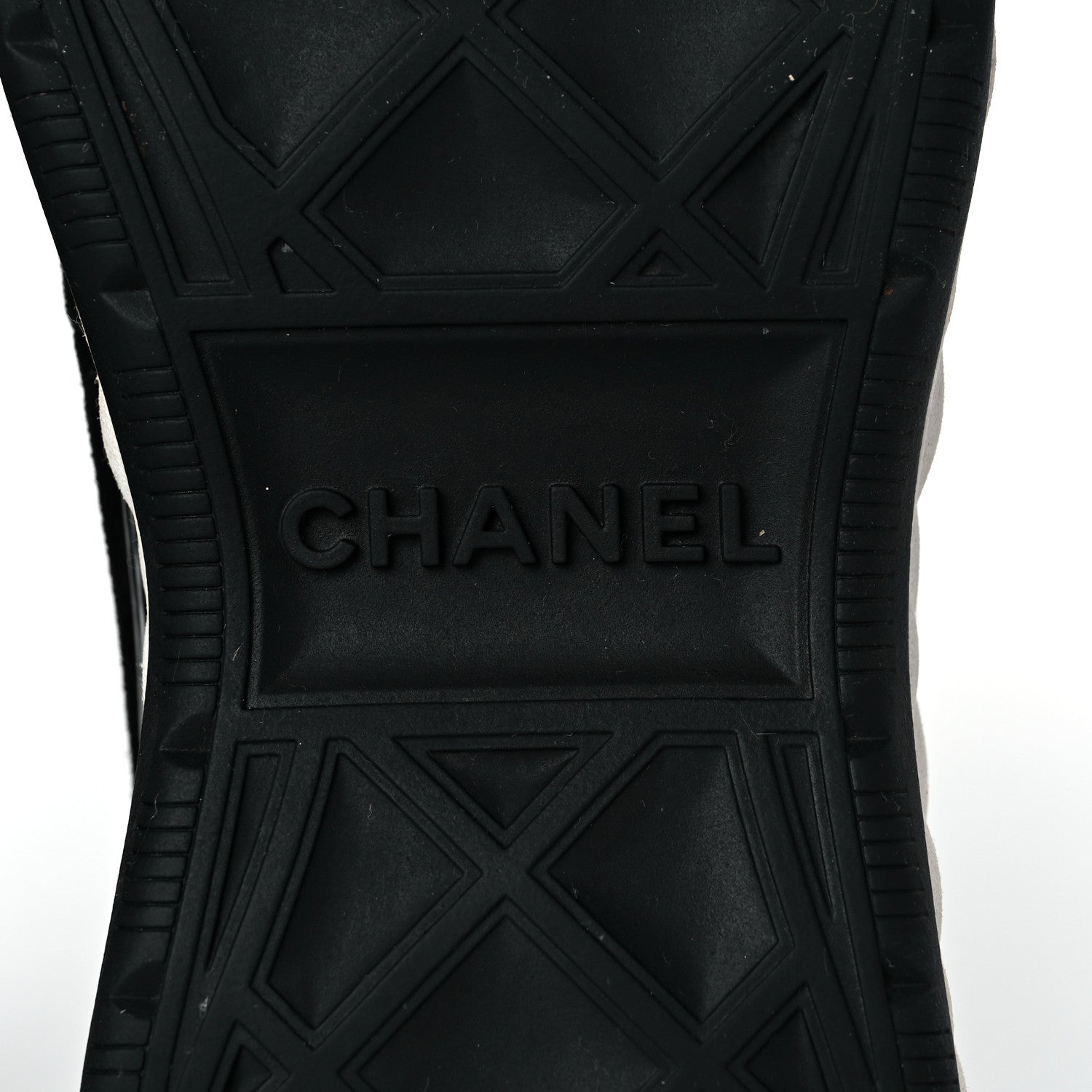 Chanel Velvet Calfskin Mixed Fibers CC Sneakers 40.5 Black 6 of 8
