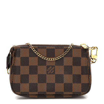 Louis Vuitton Damier Ebene Mini Pochette Accessories 1 of 8