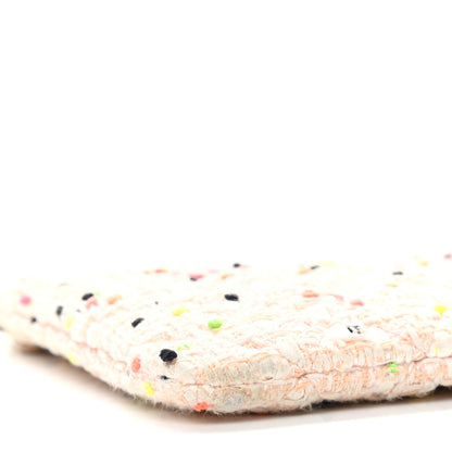 Chanel Tweed Candy Cotton Quilted Medium Cosmetic Pouch Multicolor 8 of 9