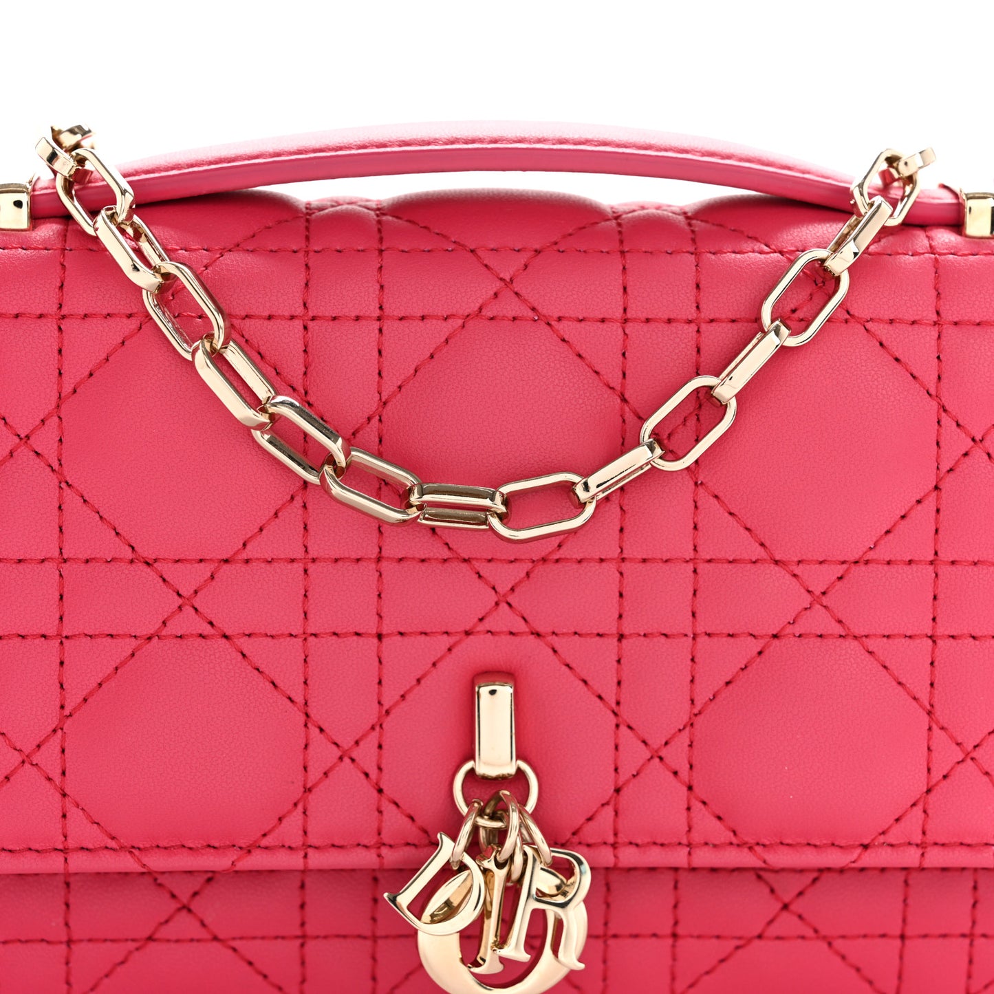Lambskin Cannage Mini My Dior Bag Passion Pink