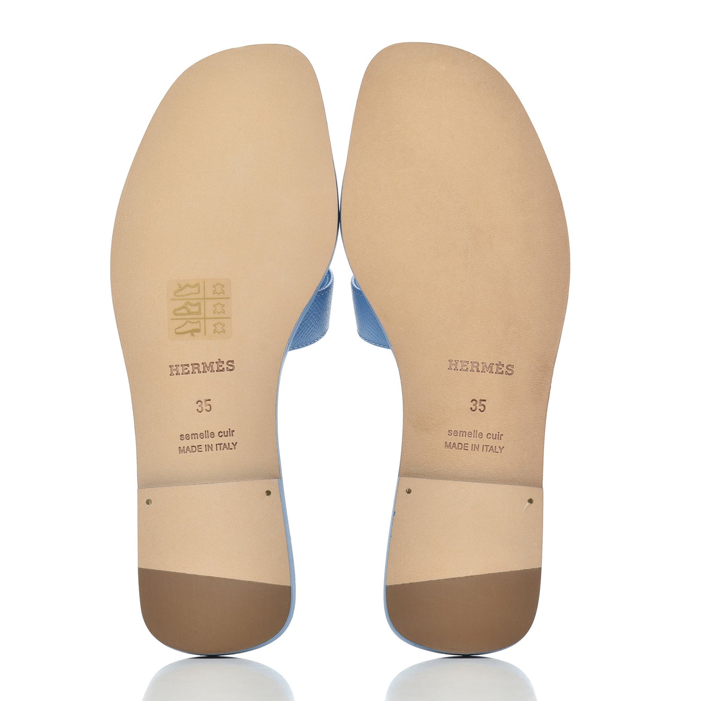 Epsom Oran Sandals 35 Bleu Faience