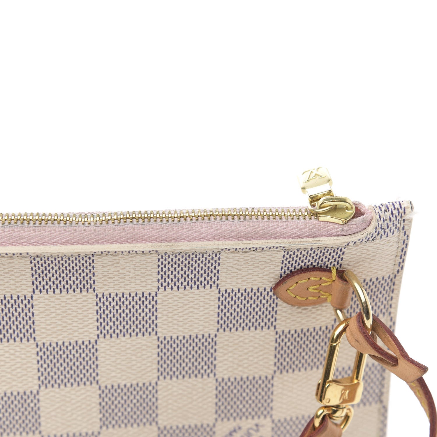 Louis Vuitton Damier Azur Neverfull MM GM Pochette Rose Ballerine 11 of 15