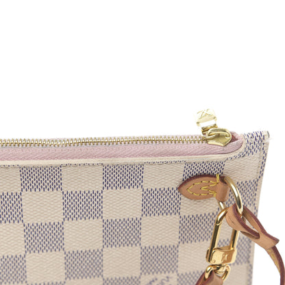 Louis Vuitton Damier Azur Neverfull MM GM Pochette Rose Ballerine 11 of 15