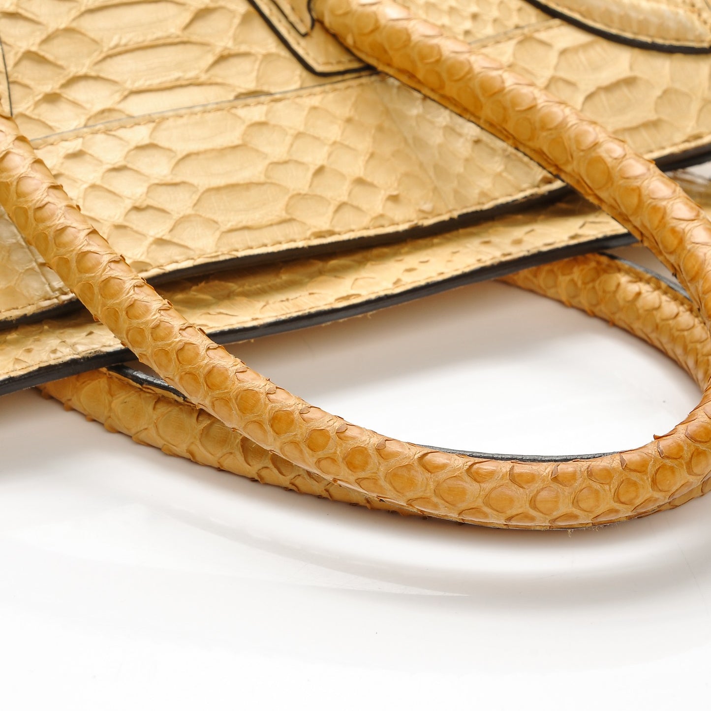 Python Mini Luggage Beige