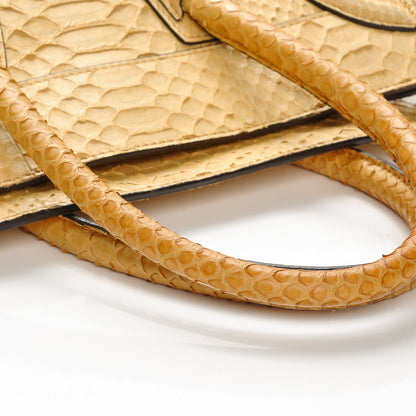 Celine Python Mini Luggage Beige 6 of 9