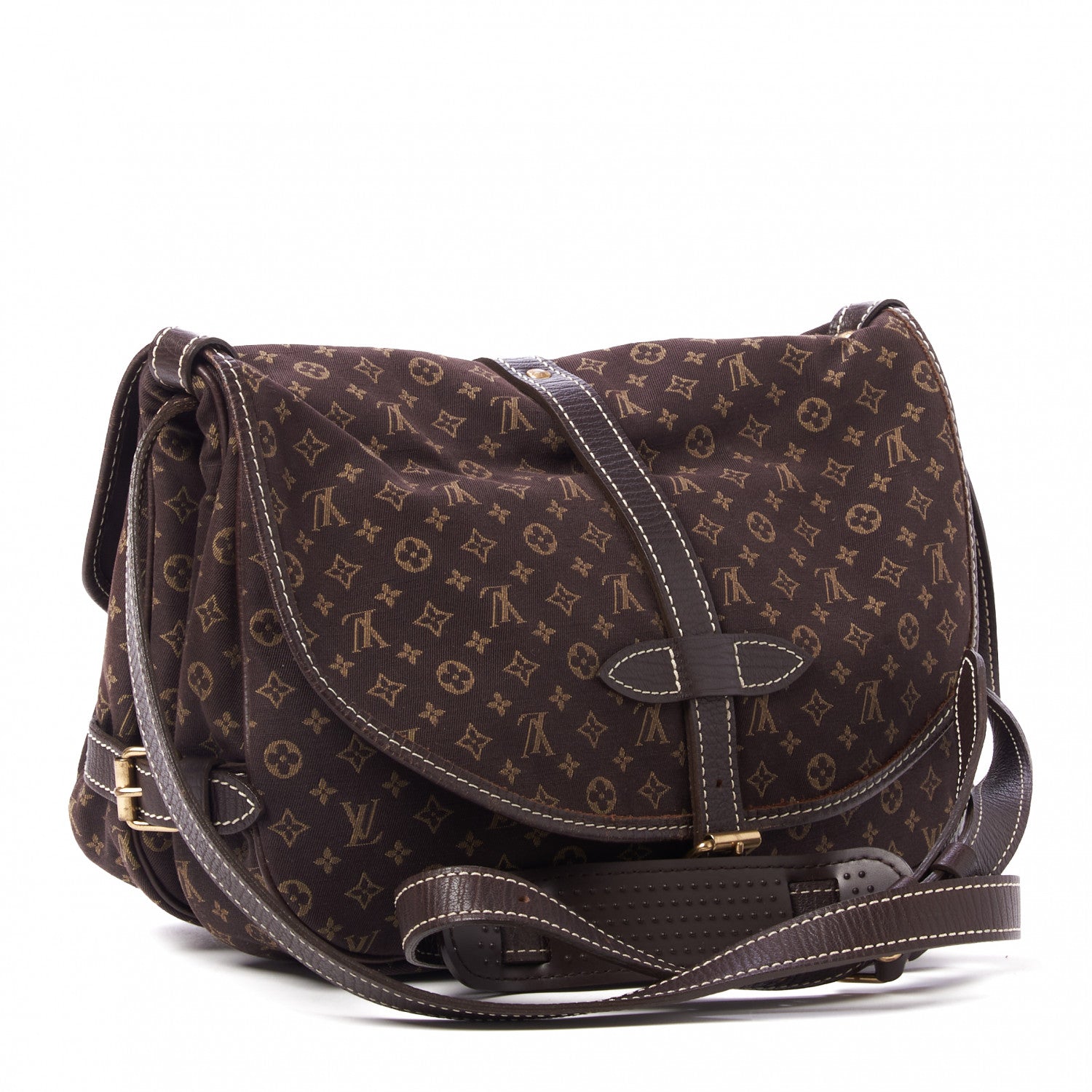 Louis Vuitton Monogram Mini Lin Saumur Ebene 3 of 9