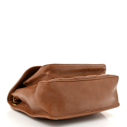 Saint Laurent Crinkled Calfskin Matelasse Monogram Medium Niki Chain Satchel Caramel 3 of 9