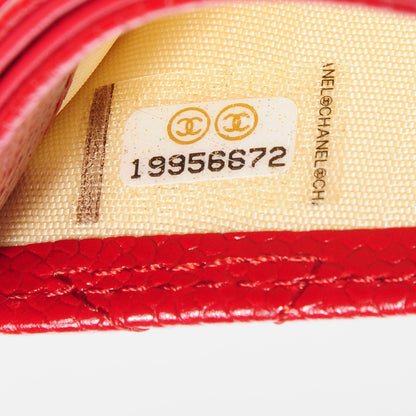 Chanel Caviar Quilted Card Holder Dark Red 7 of 7