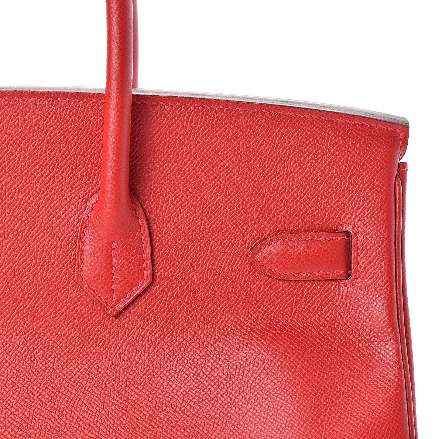 Epsom Birkin 35 Rouge Casaque