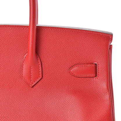 Hermes Epsom Birkin 35 Rouge Casaque 8 of 39