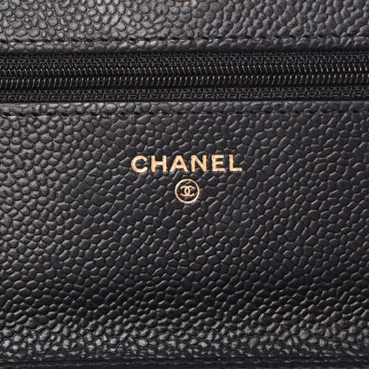 Chanel Caviar Quilted Wallet On Chain WOC Black 6 of 9