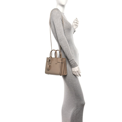 Saint Laurent Calfskin Nano Sac De Jour Beige 2 of 10