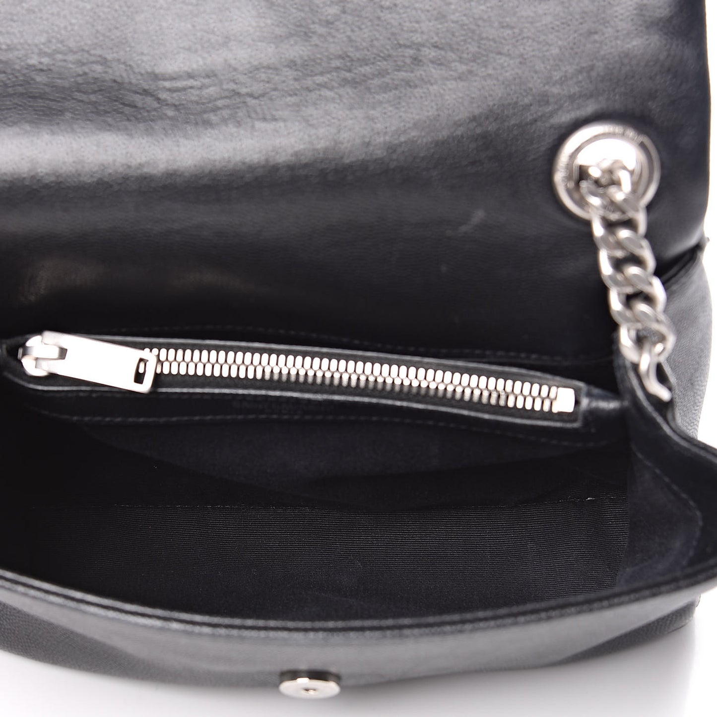 Grain De Poudre Small West Hollywood Monogram Fold-Over Bag Black
