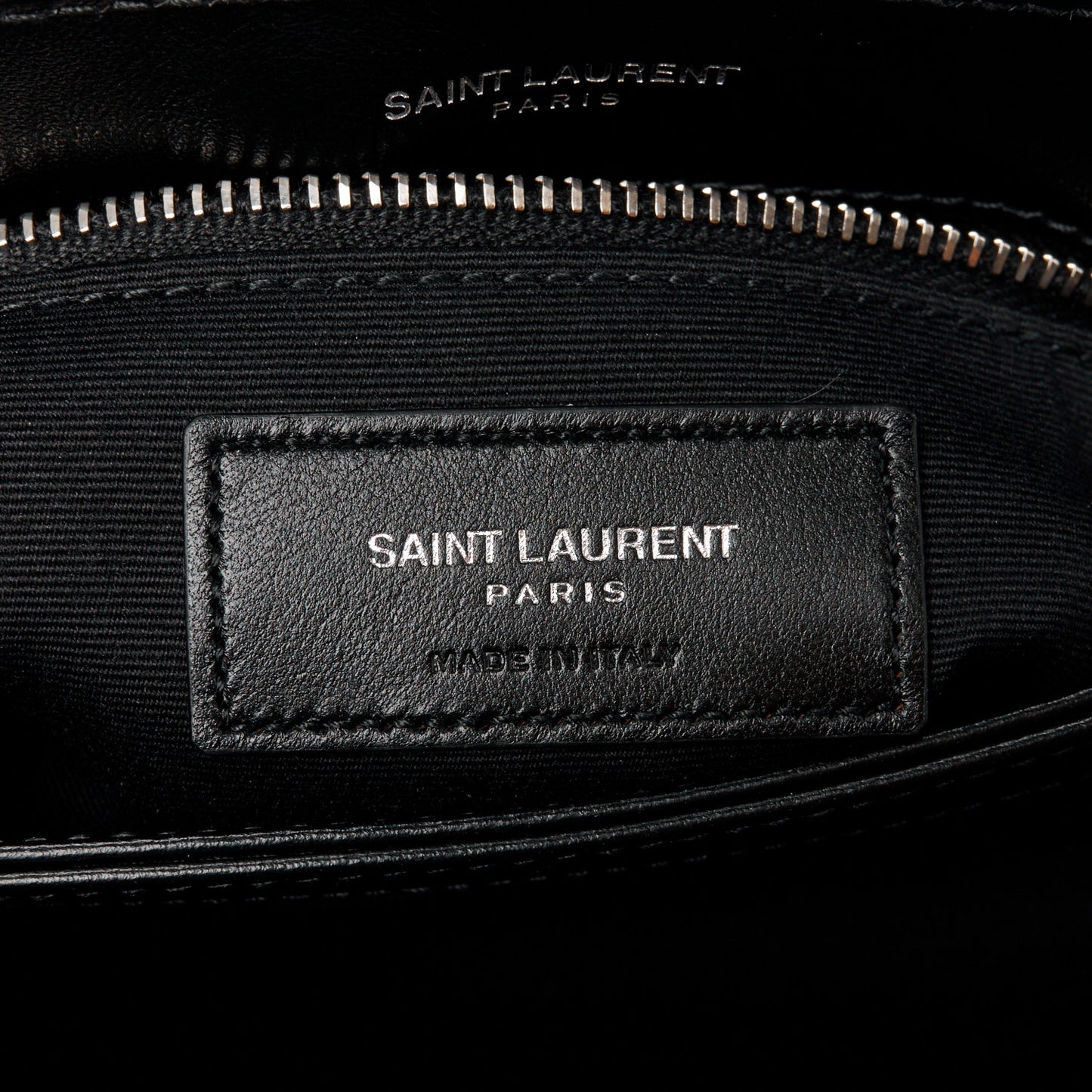 Calfskin Y Quilted Monogram Toy Loulou Crossbody Bag Black