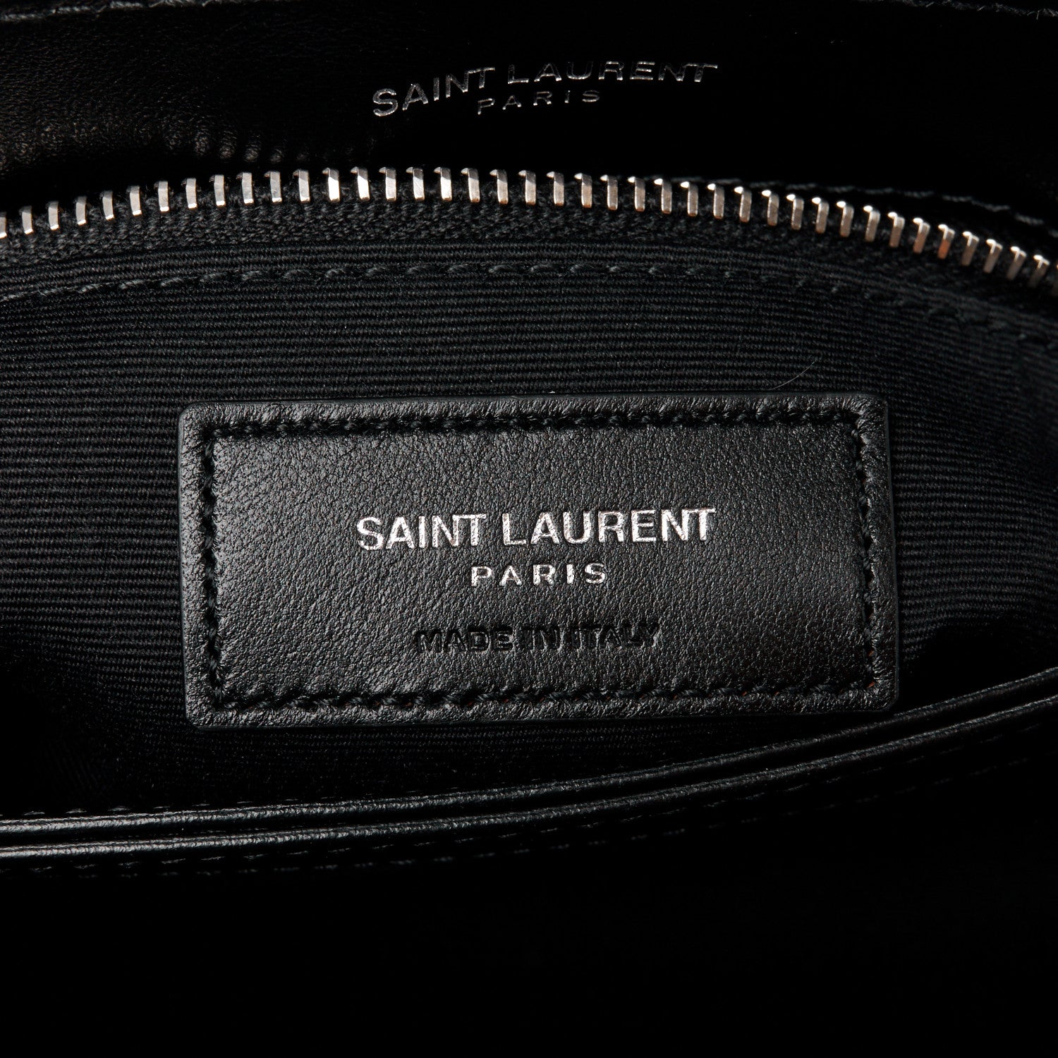 Saint Laurent Calfskin Y Quilted Monogram Toy Loulou Crossbody Bag Black 7 of 11