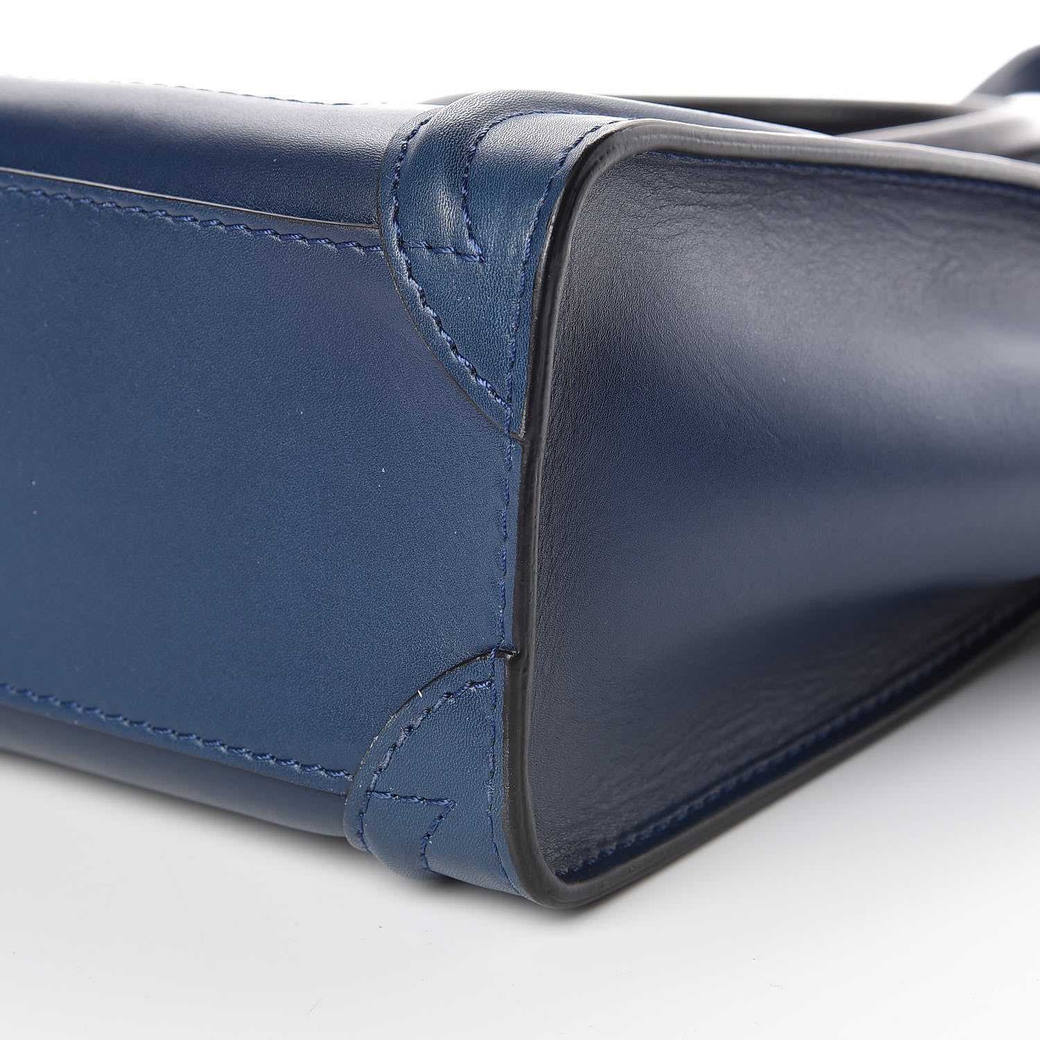 Celine Smooth Calfskin Nano Luggage Ocean Blue 9 of 9