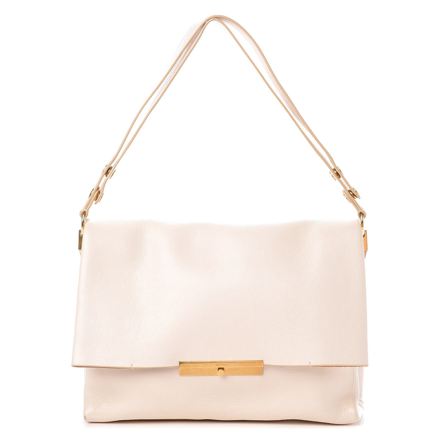 Celine Calfskin Blade Flap Cream 1 of 24