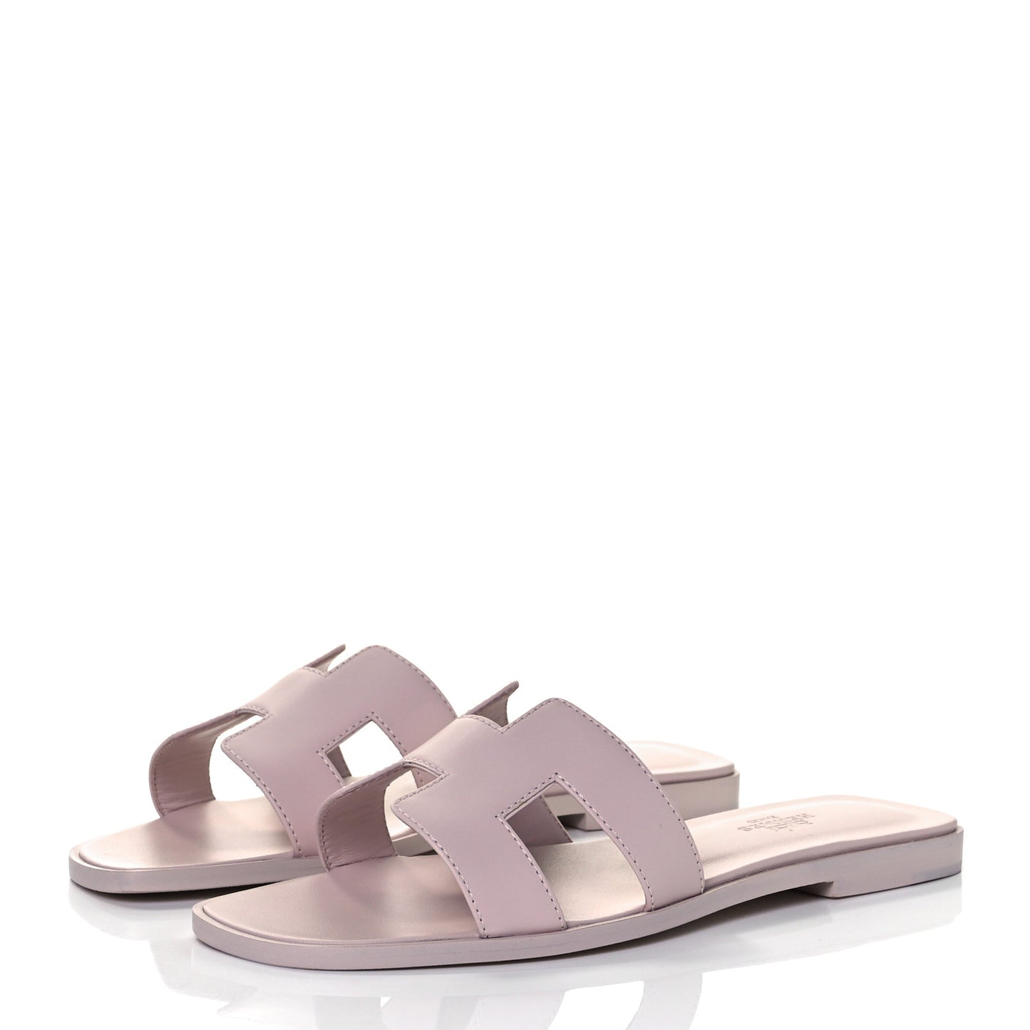 Box Calfskin Oran Sandals 37 Rose Pale