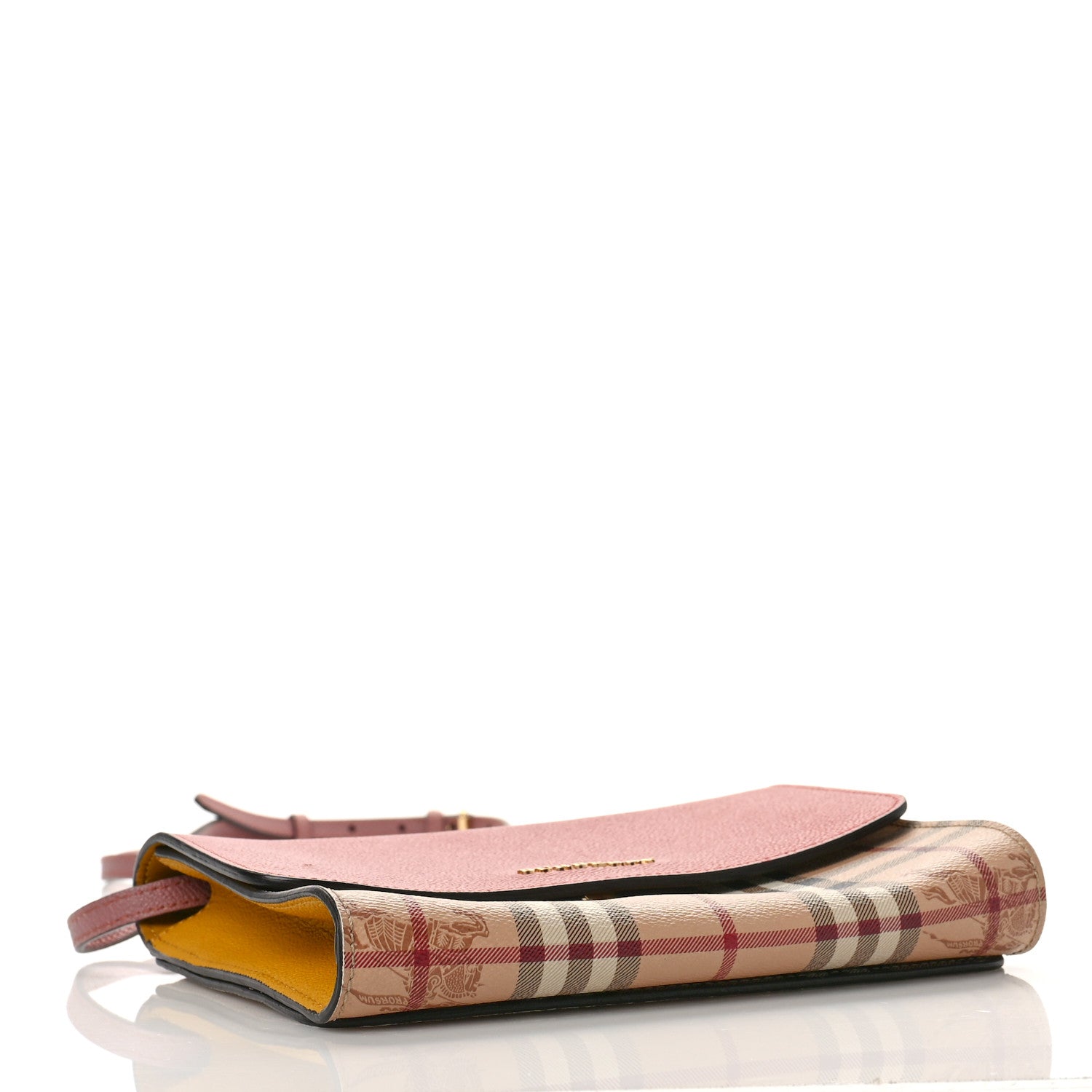 Burberry Derby Calfskin Haymarket Check Small Loxley Crossbody Cinnamon Red Multicolor 4 of 8