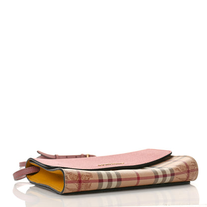 Burberry Derby Calfskin Haymarket Check Small Loxley Crossbody Cinnamon Red Multicolor 4 of 8