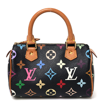 Louis Vuitton Monogram Multicolor Mini Sac HL Speedy Black 1 of 9