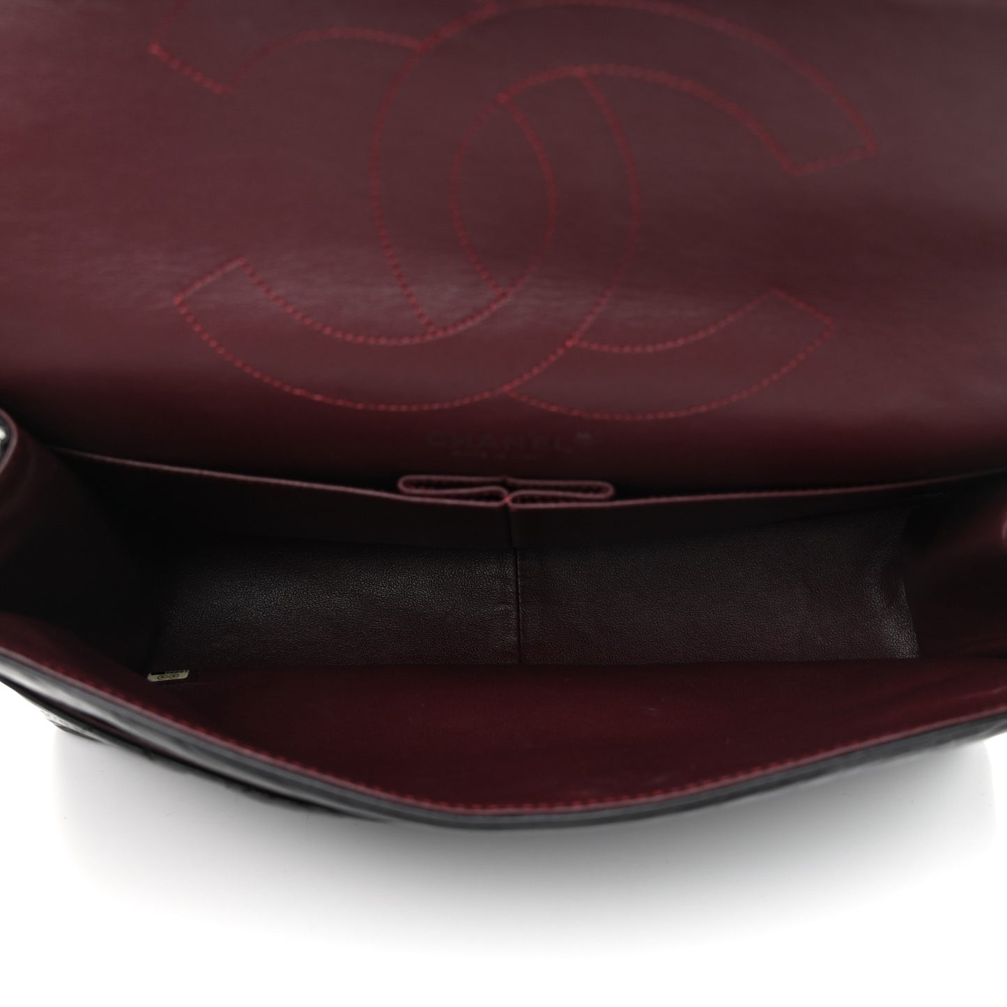 Aged Calfskin Quilted 2.55 Reissue 227 Flap Black