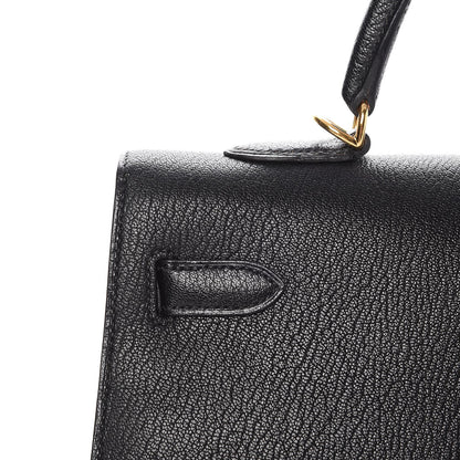 Hermes Chevre de Coromandel Kelly Sellier 35 Black 30 of 31