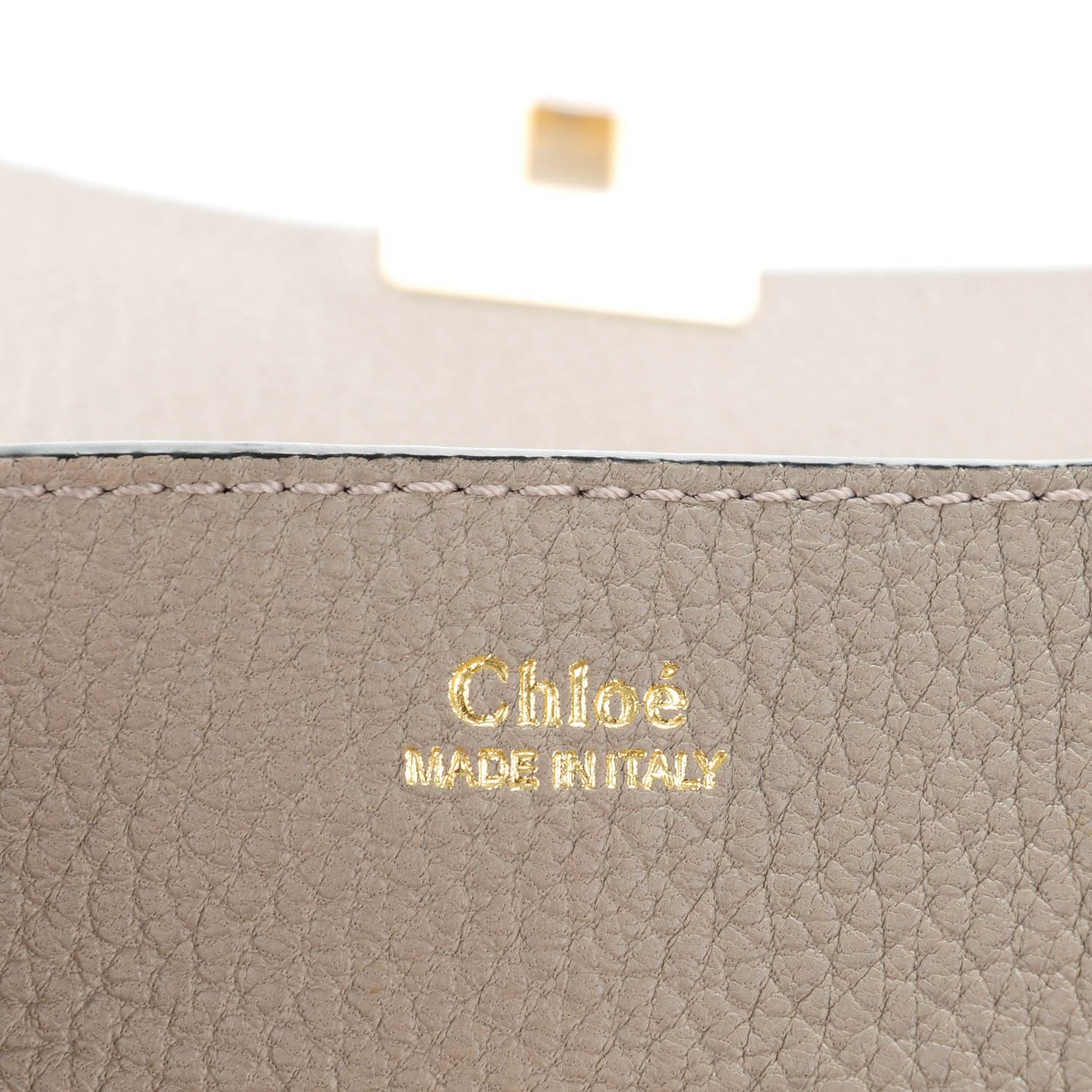 Grained Lambskin Mini Drew Shoulder Bag Motty Grey