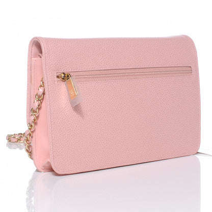 Chanel Caviar Wallet on Chain WOC Pink 3 of 8