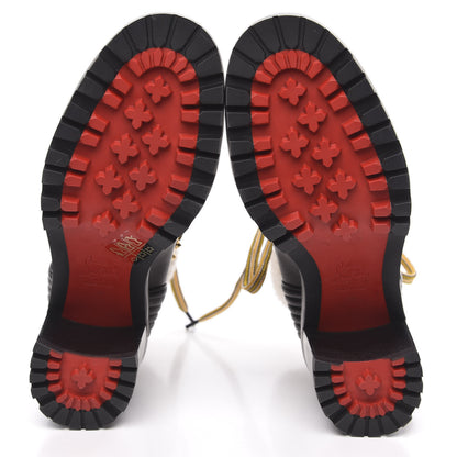 Christian Louboutin Calfskin Shearling Yetita 70 Hiker Booties 38 Black 5 of 7